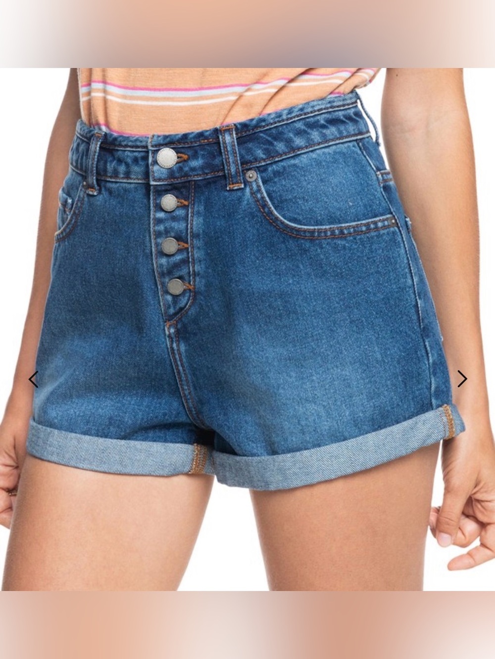 Roxy Authentic Summer High Rise Denim Shorts, size 31